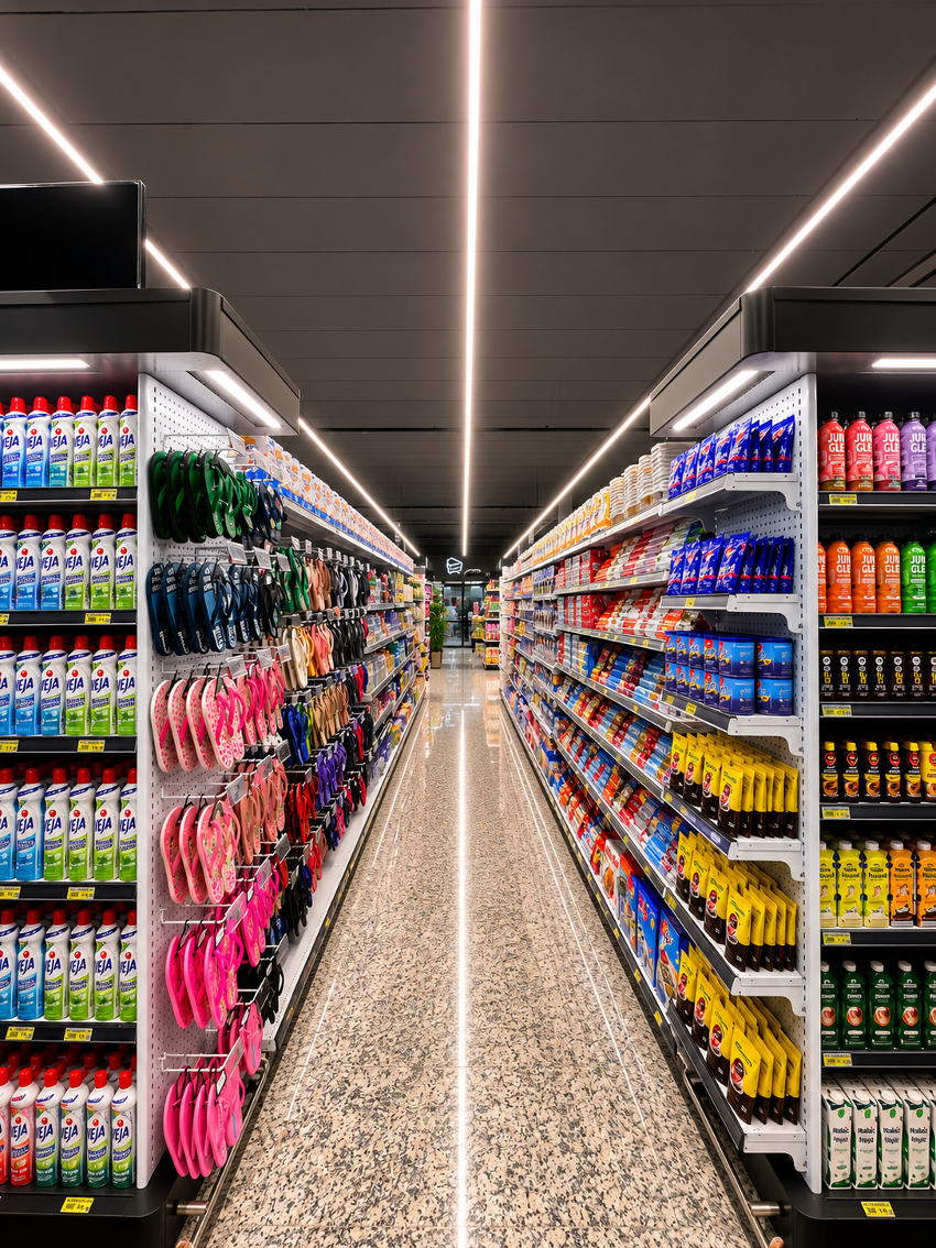 Supermercado — corredor central