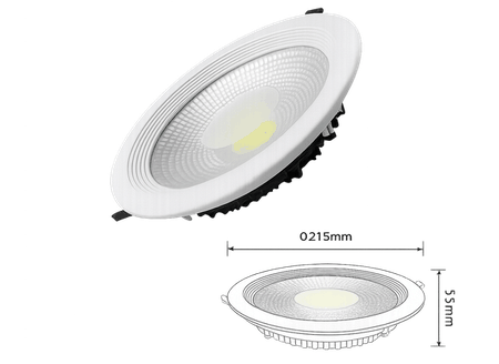SPOT Redondo Downlight 45W Embutir