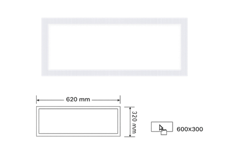 Painel de LED 48W Embutir