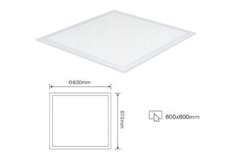 Painel de LED 36 W Embutir