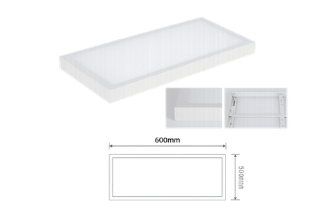 Painel de LED 36W Sobrepor