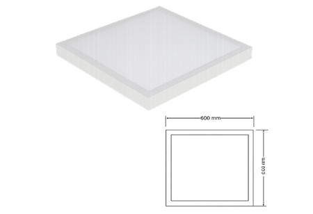 Painel de LED 48W Sobrepor