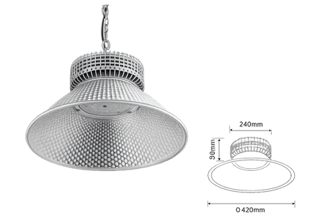 Luminaria Redonda Highbay 100W