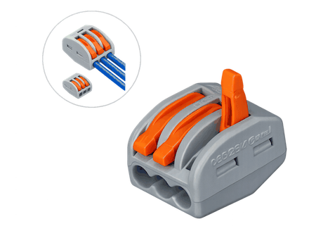 Conectores de FIO Emenda Rápida Click Alavanda 2 VIAS