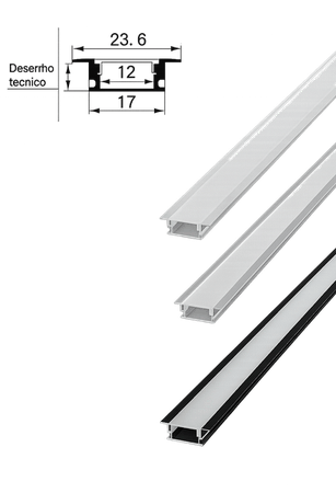 FITA de LED Tipo: Embutir Cores Disponiveis: Branco